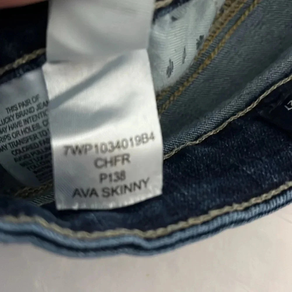 Lucky brand Ava skinny Jean size 4/27 - Picture 5 of 9